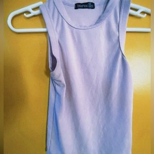 purple cropped tank!